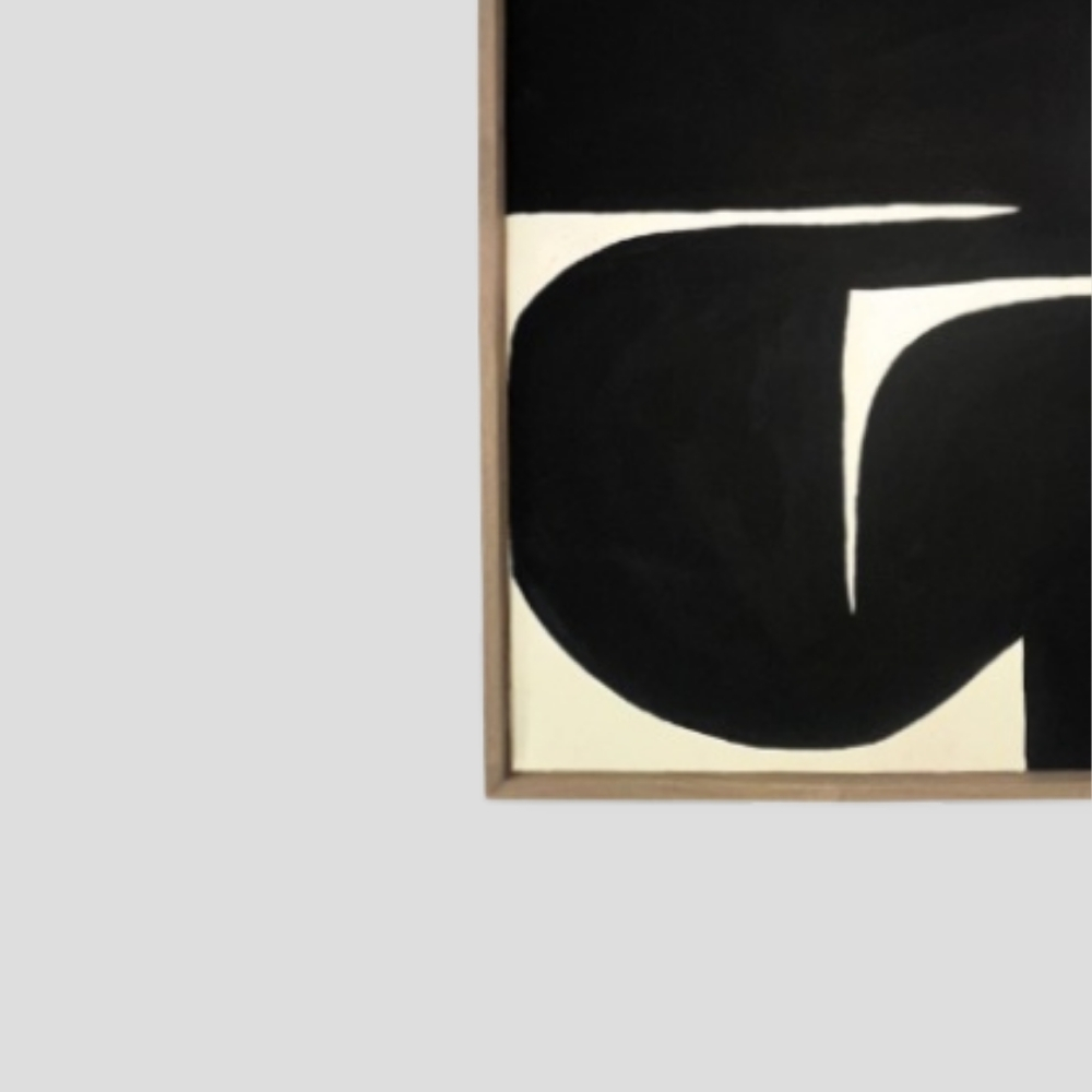 Abstract Acrylic Painting - Solid Oak Frame - Image 6