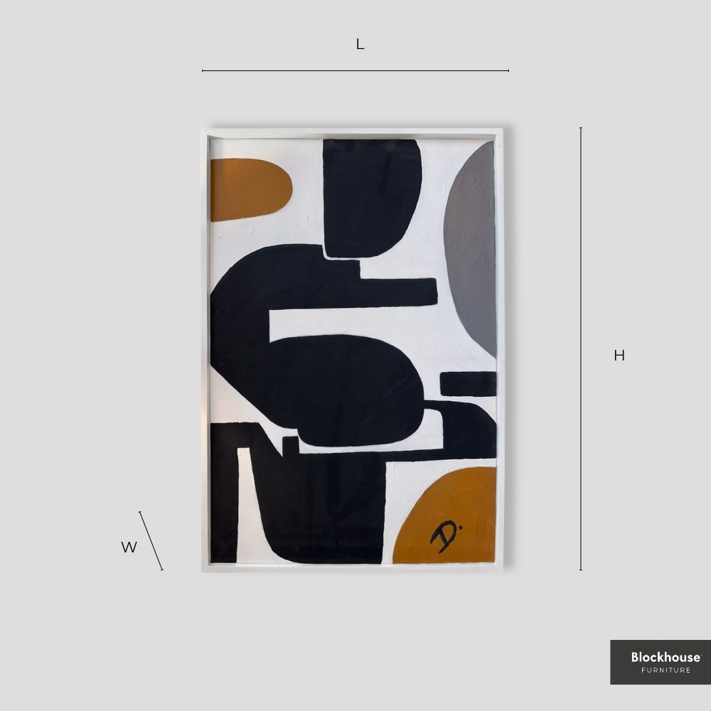 Abstract Acrylic Painting - White Frame (Copy) - Image 6