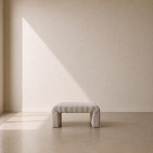 Denham Ottoman – custom upholstered ottoman 700x450mm, made to order in your fabric choice