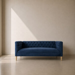 Lincoln Sofa – custom upholstered deep buttoned sofa available in 2 seater, 3 seater, and 4 seater, made to fit in your choice of fabric in South Africa