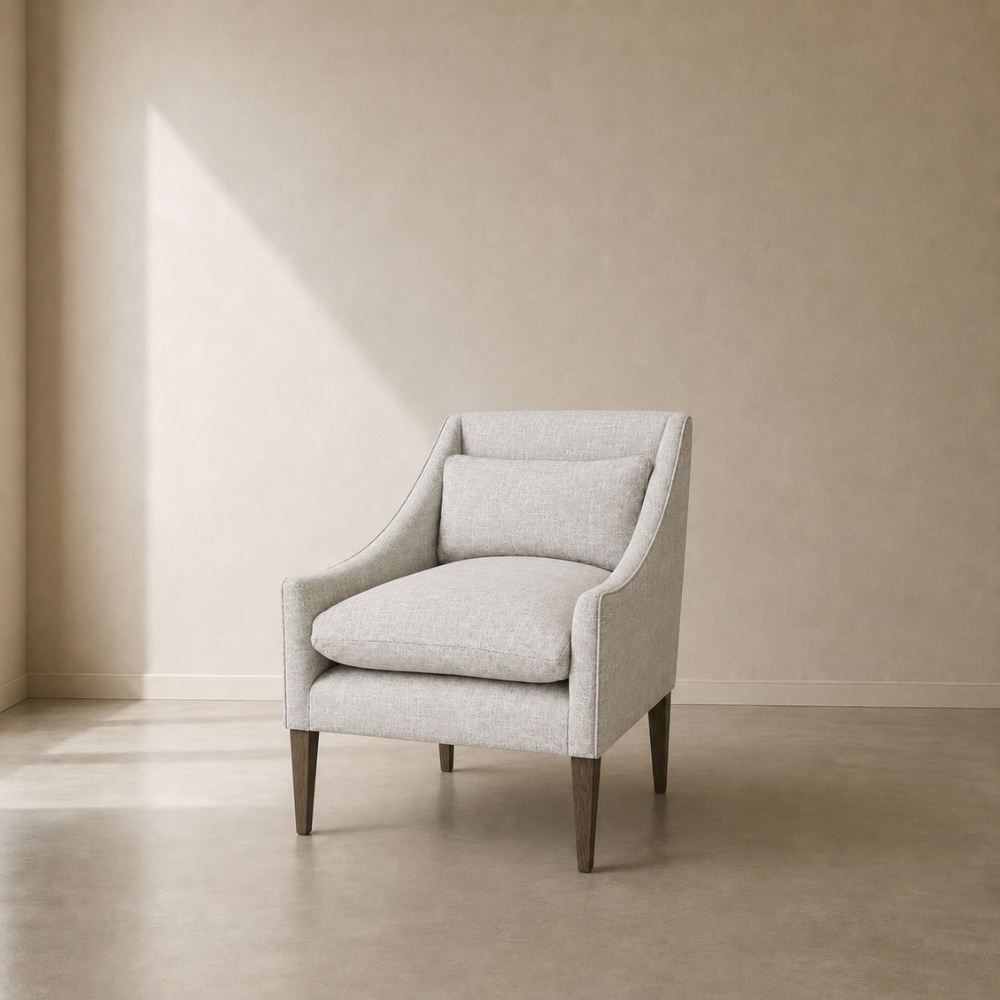 Mumbai Dining Chair – custom upholstered dining chair, perfect for modern and classic dining rooms, made to fit in your choice of fabric in South Africa