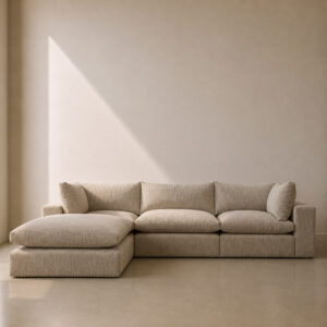 Nimbus Modular Sofa Mock Down – luxuriously soft modular sectional sofa with cloud-like mock down filling, made to fit in your choice of fabric in South Africa
