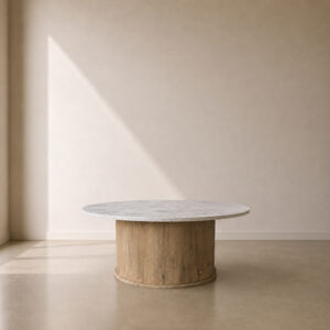 Oricle Coffee Table – custom designer coffee table with distinctive silhouette, statement piece for any living room, made to fit in your choice of finish in South Africa
