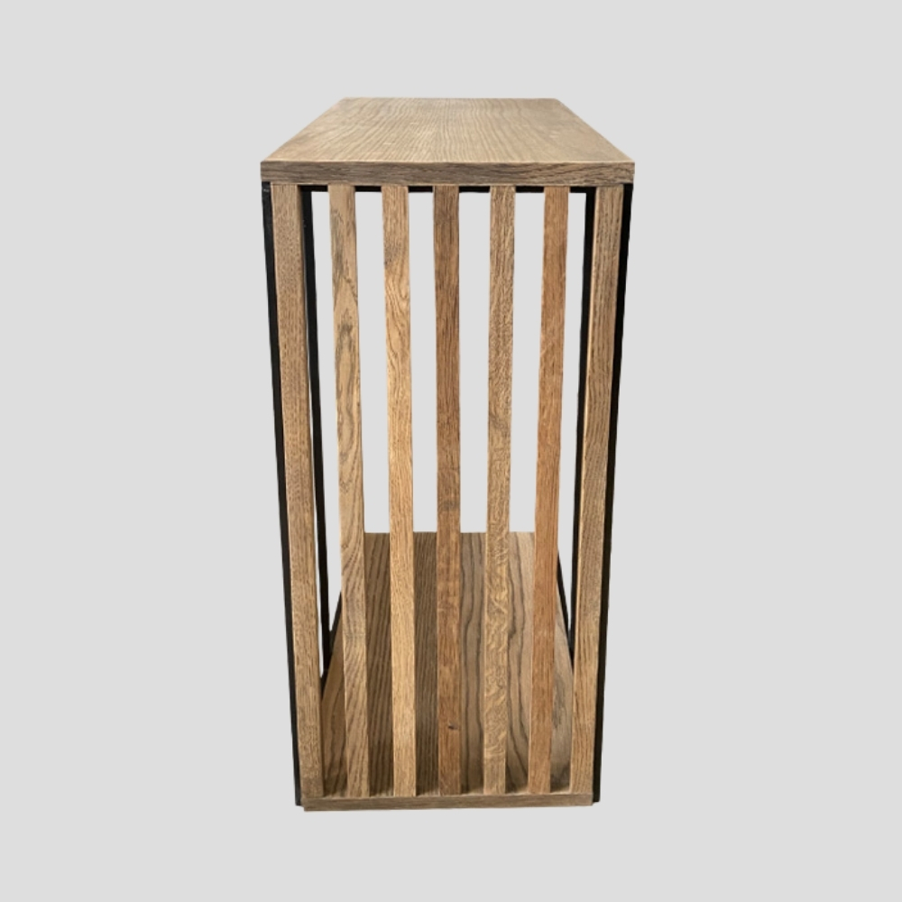 Sheffield Slatted Hang Over Side Table - Image 3