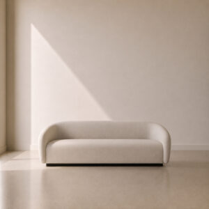 Vegas Sofa – custom upholstered curved sofa in 3 seater or 4 seater, made to fit in your choice of fabric in South Africa